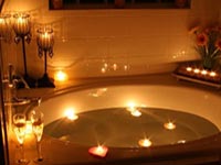 Candle Lit Bathroom